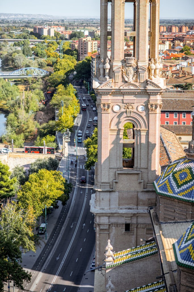 Zaragoza city in Spain